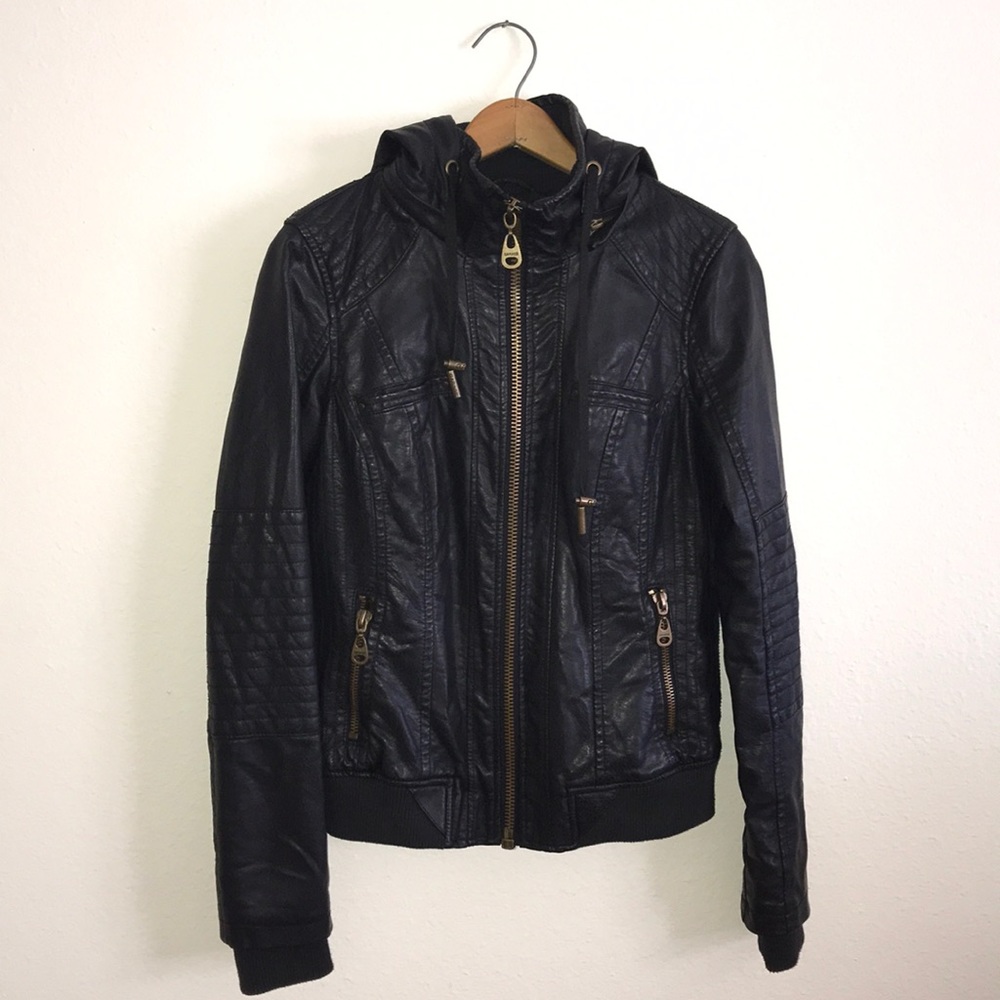 Garage Perfect Hooded Bomber Jacket Size M
